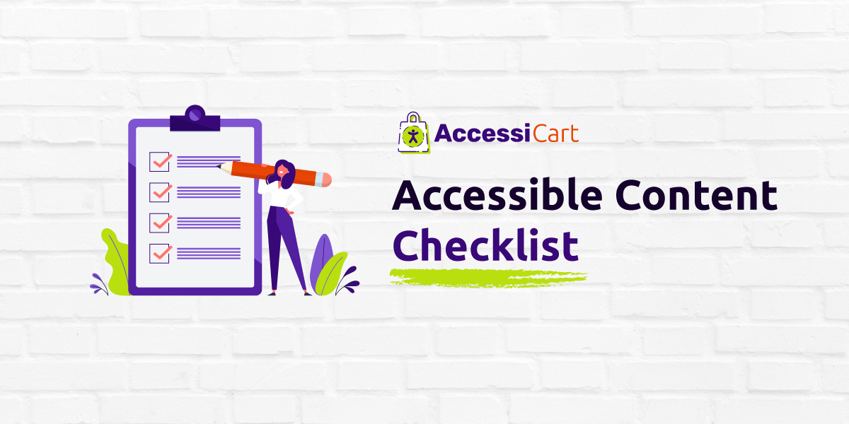 Accessible Content Checklist